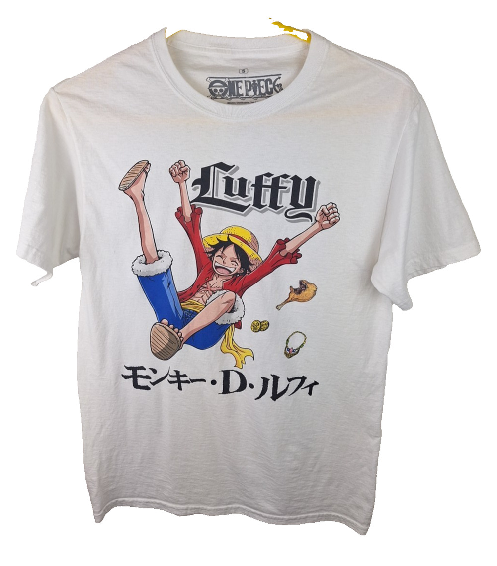 One Piece Luffy Anime White Tshirt Ripple Junction Size Small
